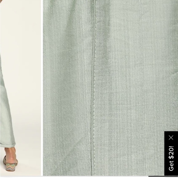 Weekend Date Dusty Sage Cropped Paperbag Waist Pants
Lulus - Picture 5 of 11
